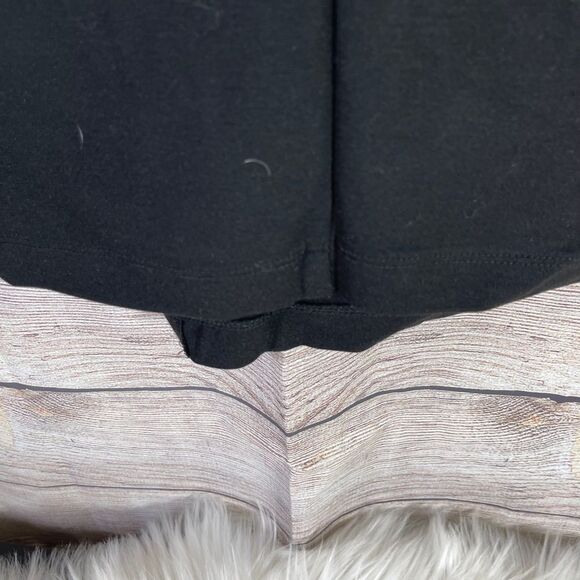 Cabi Black Asymmetrical Faux Wrap Skirt Sz 2 - Picture 9 of 9